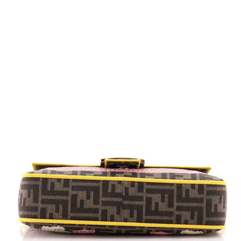 Fendi Baguette NM Bag Embroidered Zucca Canvas Medium Brown, Print - Picture 4 of 6
